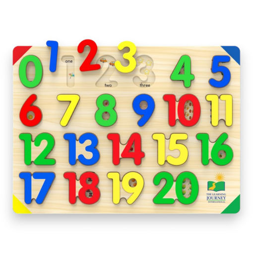 Picture of WOODEN PUZZLE - NUMBERS 123